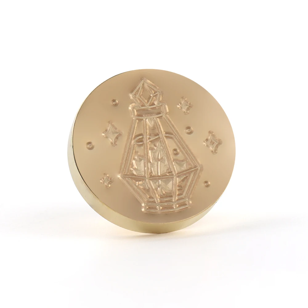 Wax Seal Stamps Brass Head Bottle,Coffee Cup,Teapot,Cup,Honey Jar Pattern 0.98\