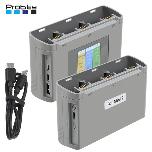 Imagen 1 del producto Para Mavic Mini 2/SE Hub de carga de batería cargador de batería de Dron carga tres baterías para DJI Mini SE/Mini 2 accesorios para drones