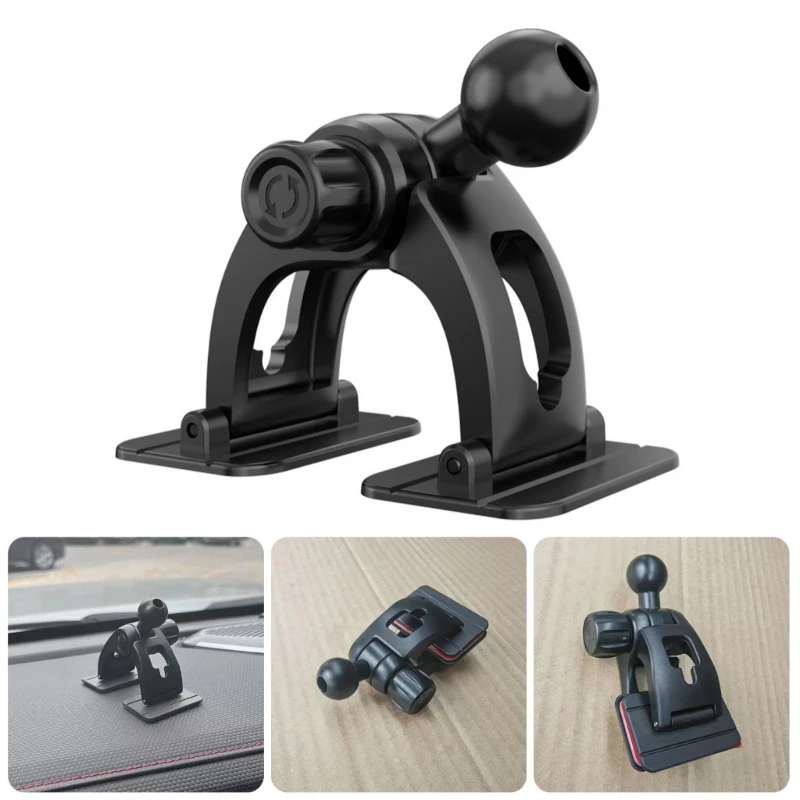 

R1WD Adhesive Mounting Base 17mm Ball Joint Phone Stand Adapter Adjustable Viewing For Car Phone Holder
