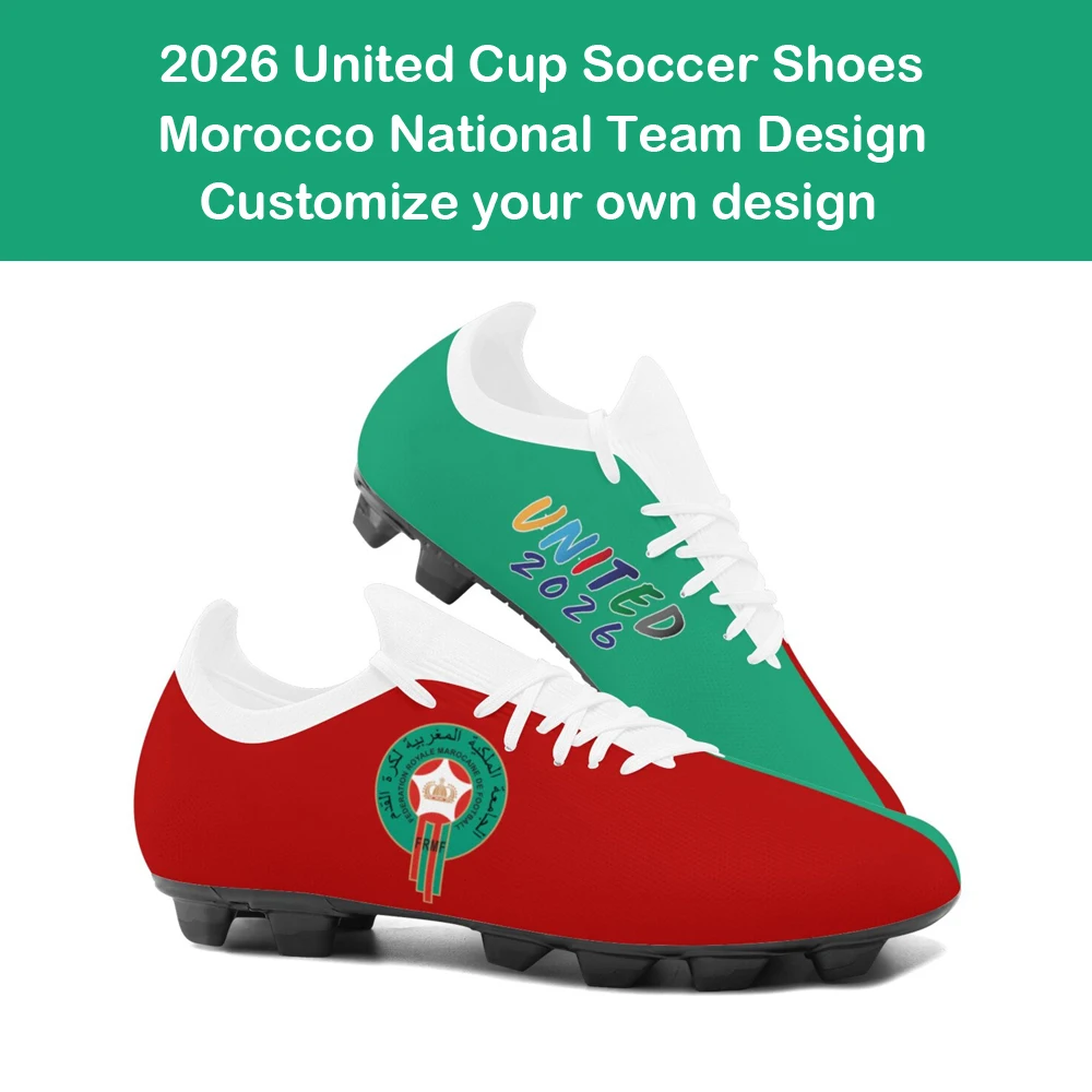 

2026 America United Cup Morocco Ghana South Africa Tunisia National Team Football Soccer Sneaker Shoes Custom Print