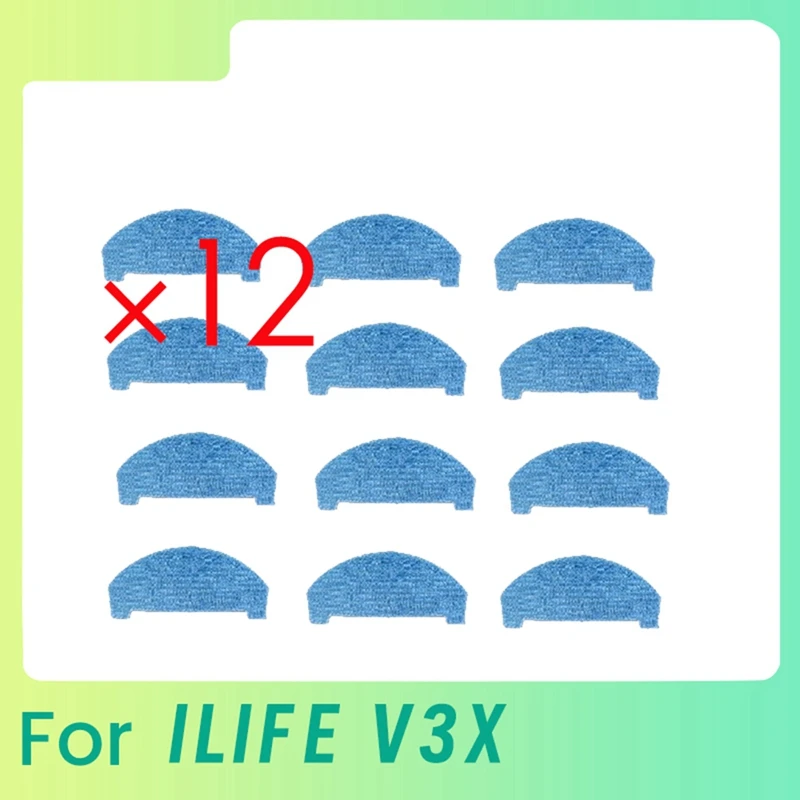 

12 шт. чистящая тряпка для замены деталей робота-пылесоса ILIFE V3X