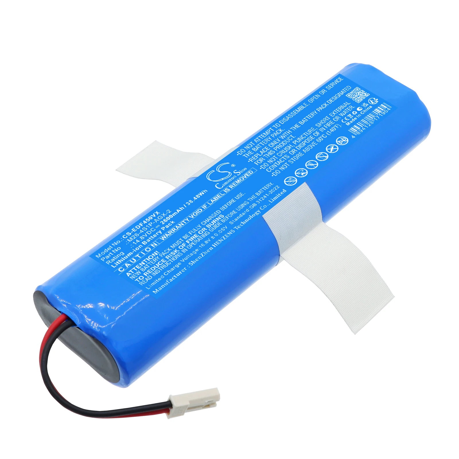 

14.8V 2600mAh Vacuum Battery M26-4S1P-AGX-2 for Ecovacs Deebot DF45 Sweeping Robot Cleaner +TOOL