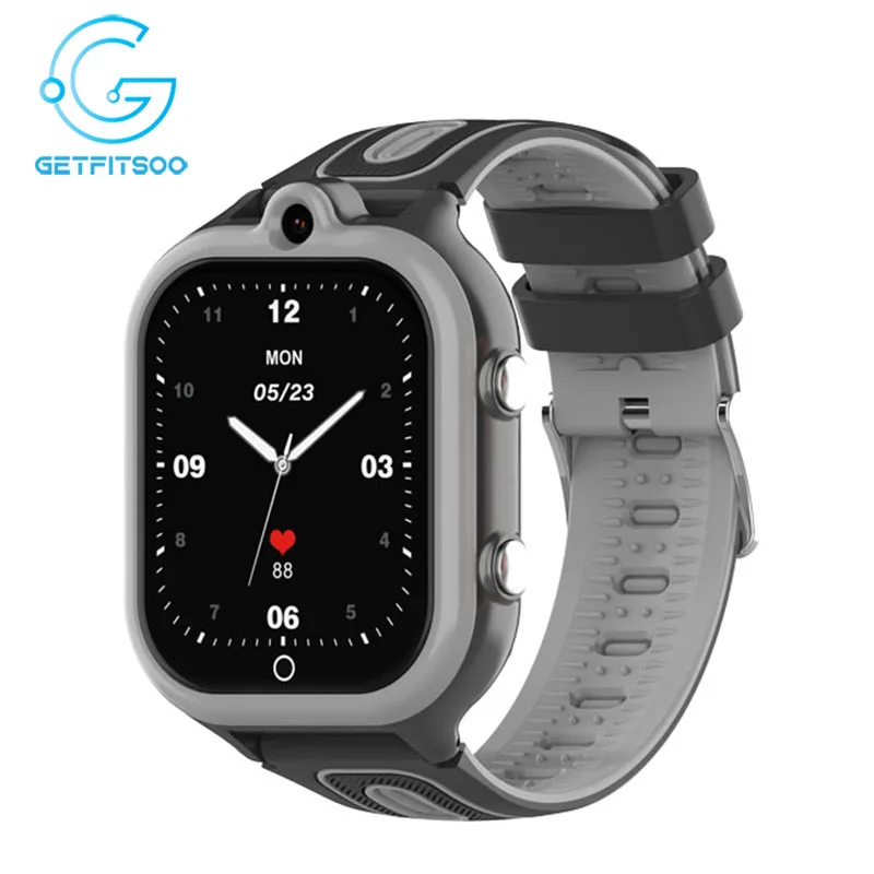 Getfitsoo 4G Astuto Della Vigilanza Per I Bambini Videochiamata GPS WiFi Anti Tracker 900mAh Grande Batteria Chiamata SOS Macchina Fotografica Per Bambini Smartwatch