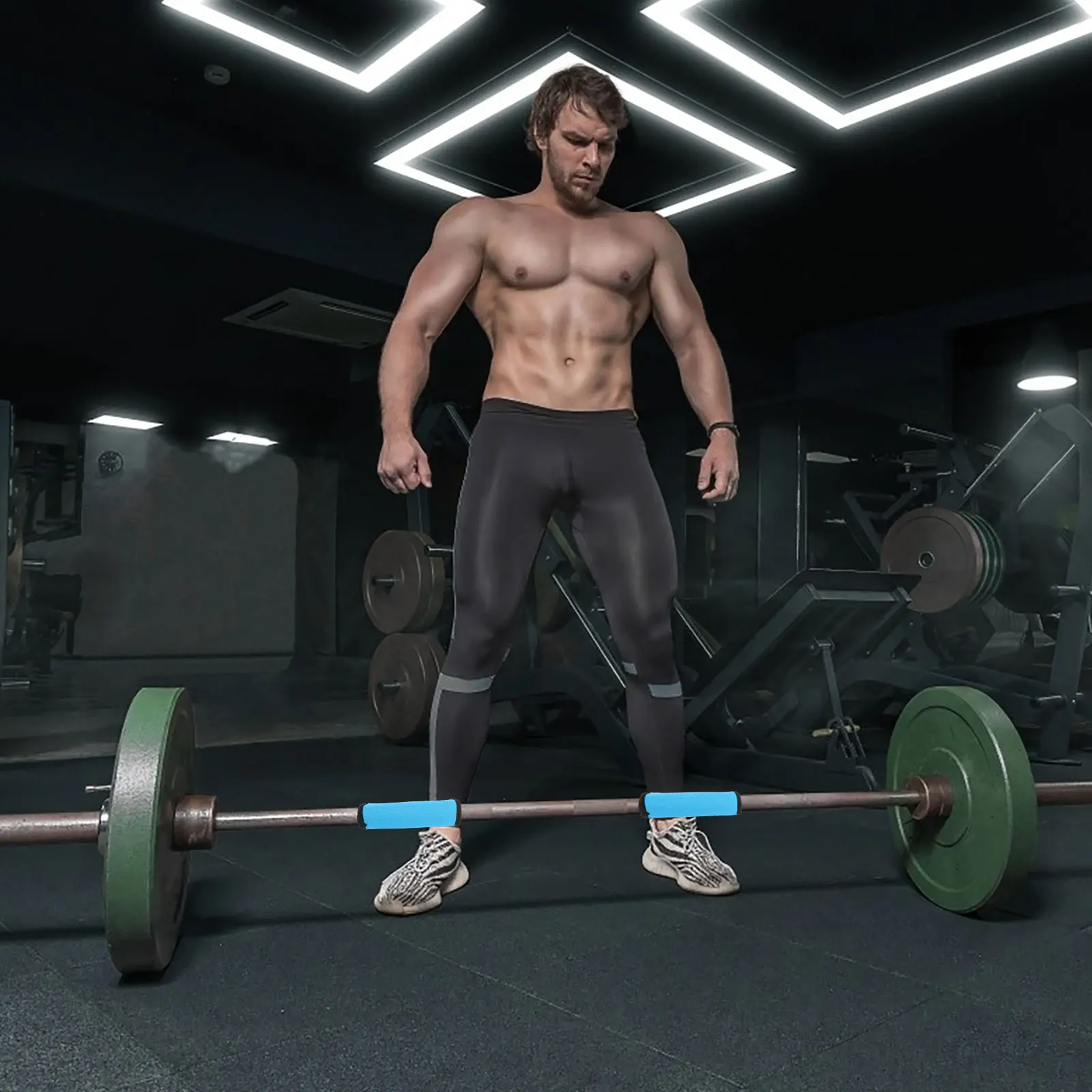 

2Pcs Barbell Bar Cover Pad Anti-Slip Detachable Dumbbell Grip Pads Gym Equipment Weightlifting Protective Sleeve