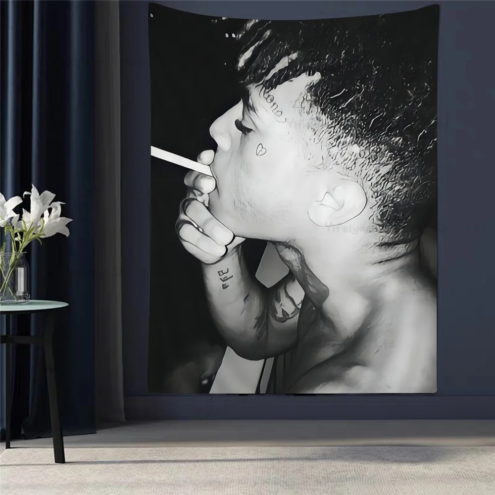Hip Hop Z-XXXTentacion Anime Tapestry Cheap Hippie Wall Hanging Bohemian Wall Tapestries Mandala Home Decor
