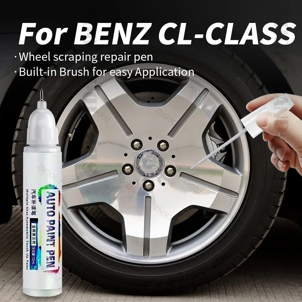 Pour mercedes-benz classe CL retouche peinture roue Kit de réparation roue réparation des rayures jante peinture pour voiture roue réparation gris argent noir