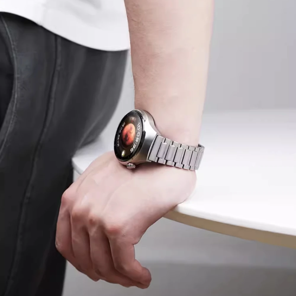 22mm watch strap For Huawei watch 4/4 Pro GT2/3 Pro 46mm Titanium alloy link high-end wristband For Samsung Gear S3 Amazfit GTR