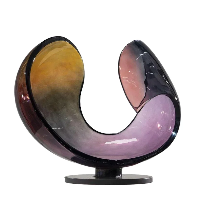 

Resin flower sculpture, landscape beauty petal ornament