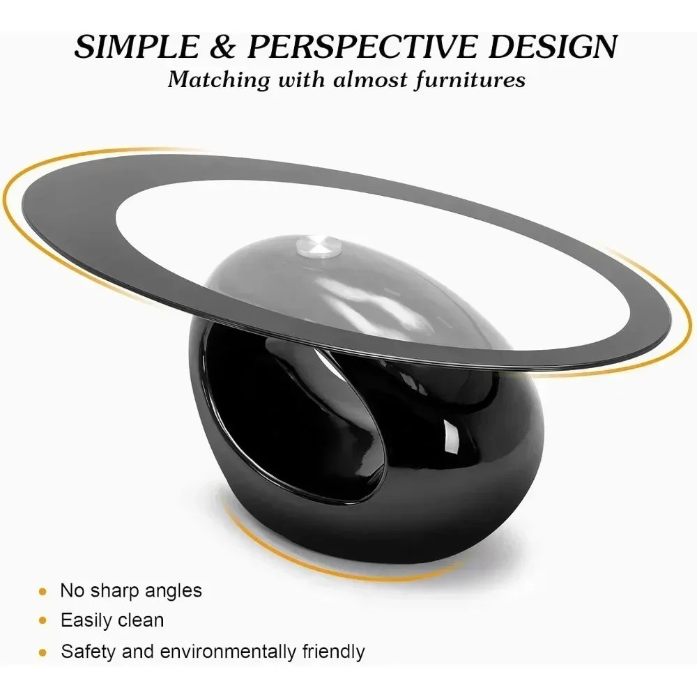 Nordic Glass Coffee Table With High Gloss Designer Sitting Room Hollow Base Tempered Glass Side Table Living Room Center Table