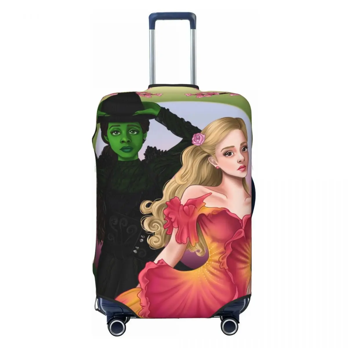 

Wicked For Good Glinda And Elphaba Suitcase Cover Holiday Fun Luggage Case Business Protector