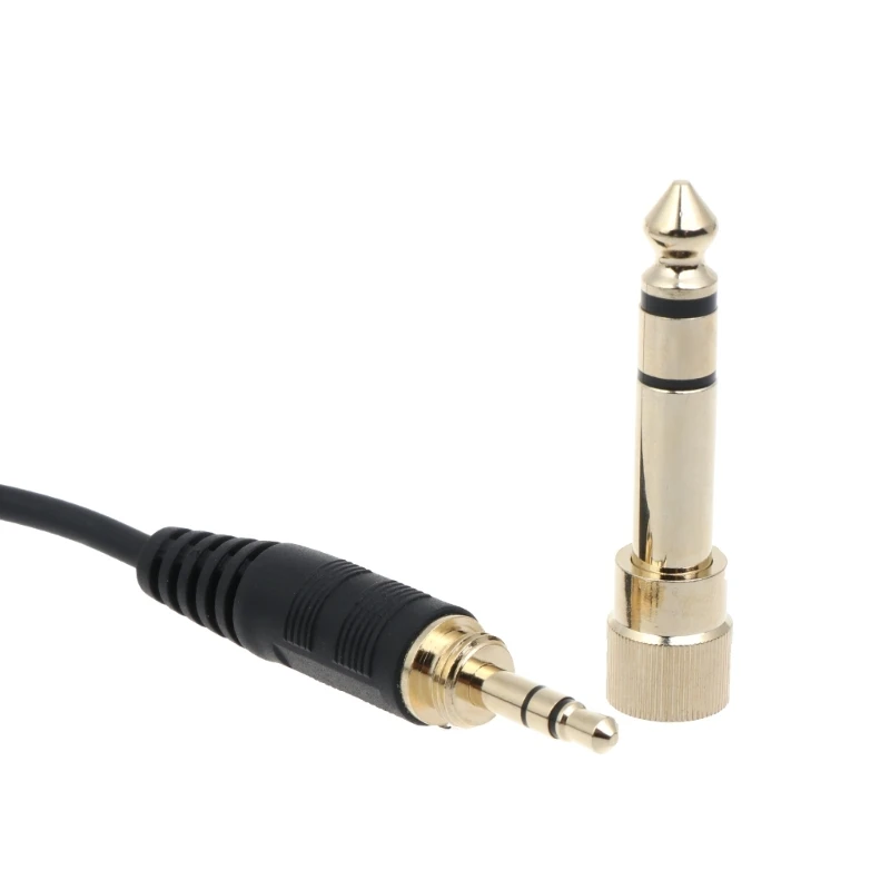 ヘッドフォンオーディオケーブル交換、shure用アダプターコード、2.5〜3.5mm、6.35mm、shure srh440、srh840、srh940