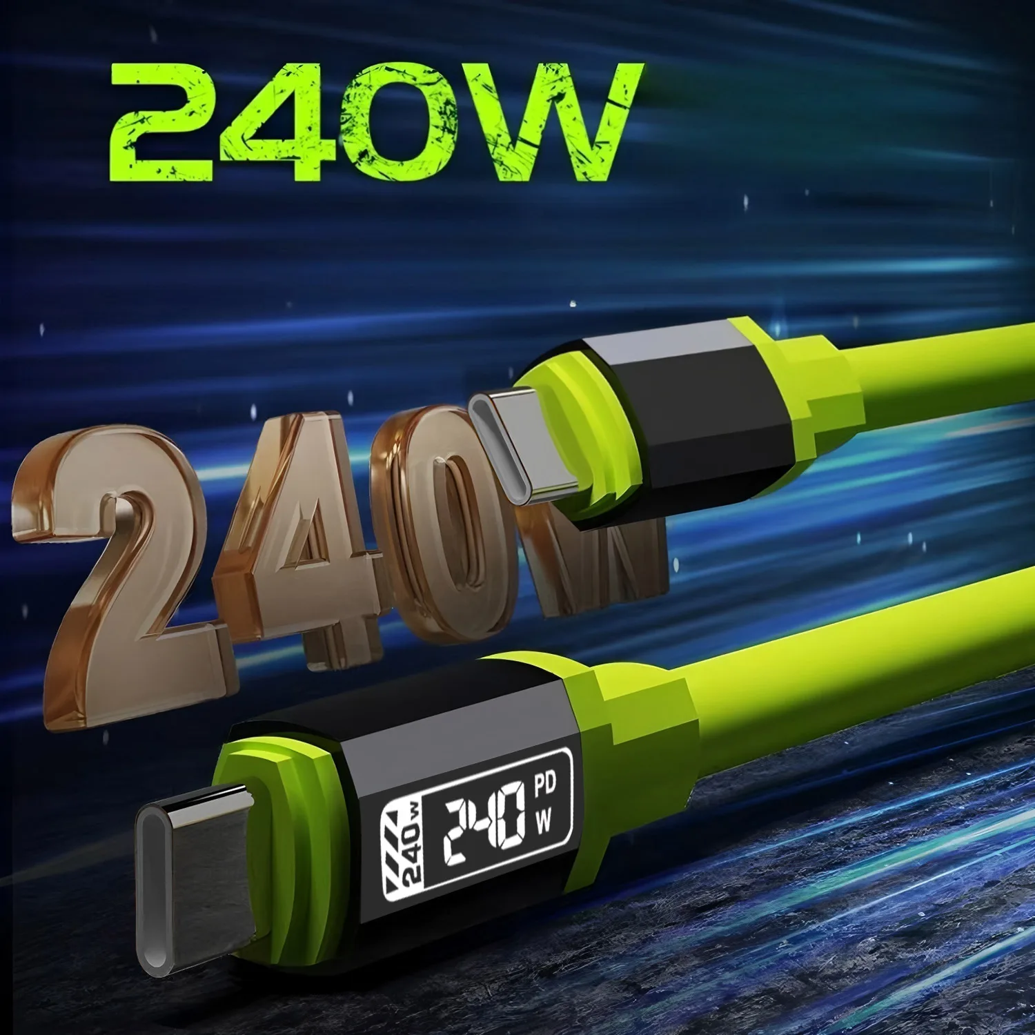 240 واط USB نوع C إلى USB C كابل لماك بوك باد سامسونج Xiaomi PD شحن سريع شاحن الحبل 5A E-ماركر رقاقة سريع USB C