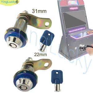 KUNCI Arcade Kunci CAM Kunci 22MM 31MM untuk Permainan Slot Pinball Arcade DIY Mesin Penjual Otomatis Ayun Derek Pintu Koin Kabinet Kayu 10 bagian pinball penjualan terbaik - №
