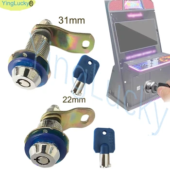 Arcade LOCK Key CAM LOCK 22MM 31MM Dla majsterkowiczów Arcade Pinball Gry automatyczne Żuraw Huśtawka Automaty Drewniana szafka Drzwi na monety