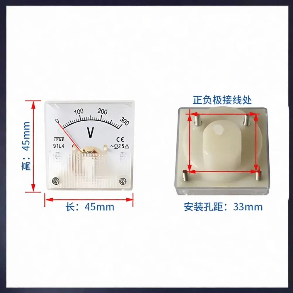 Digital Voltage Meter For 2KW 8KW Diesel Generator Single Three Phase Square LED Panel Gauge Monitor Tool Accessory