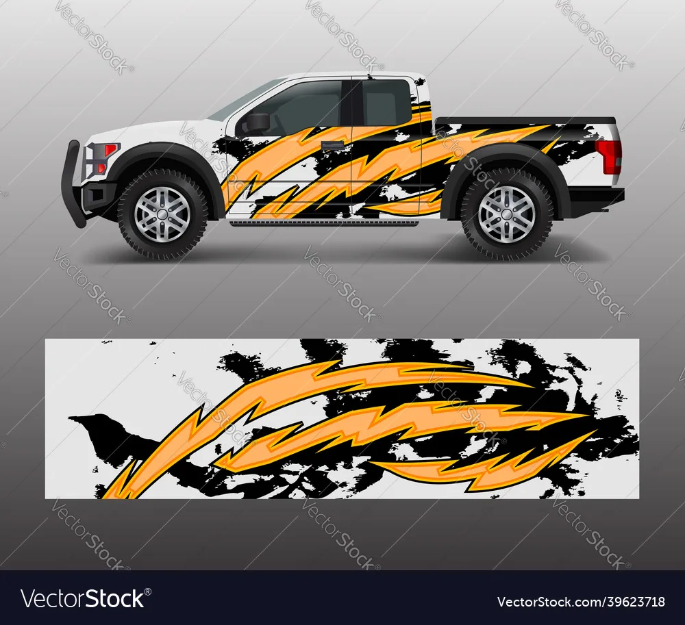 Pickup Pawl Print Car Sticker for Universal Large Car Decal Car Sticker Univers Car Stickers on The Left Right Sidesal