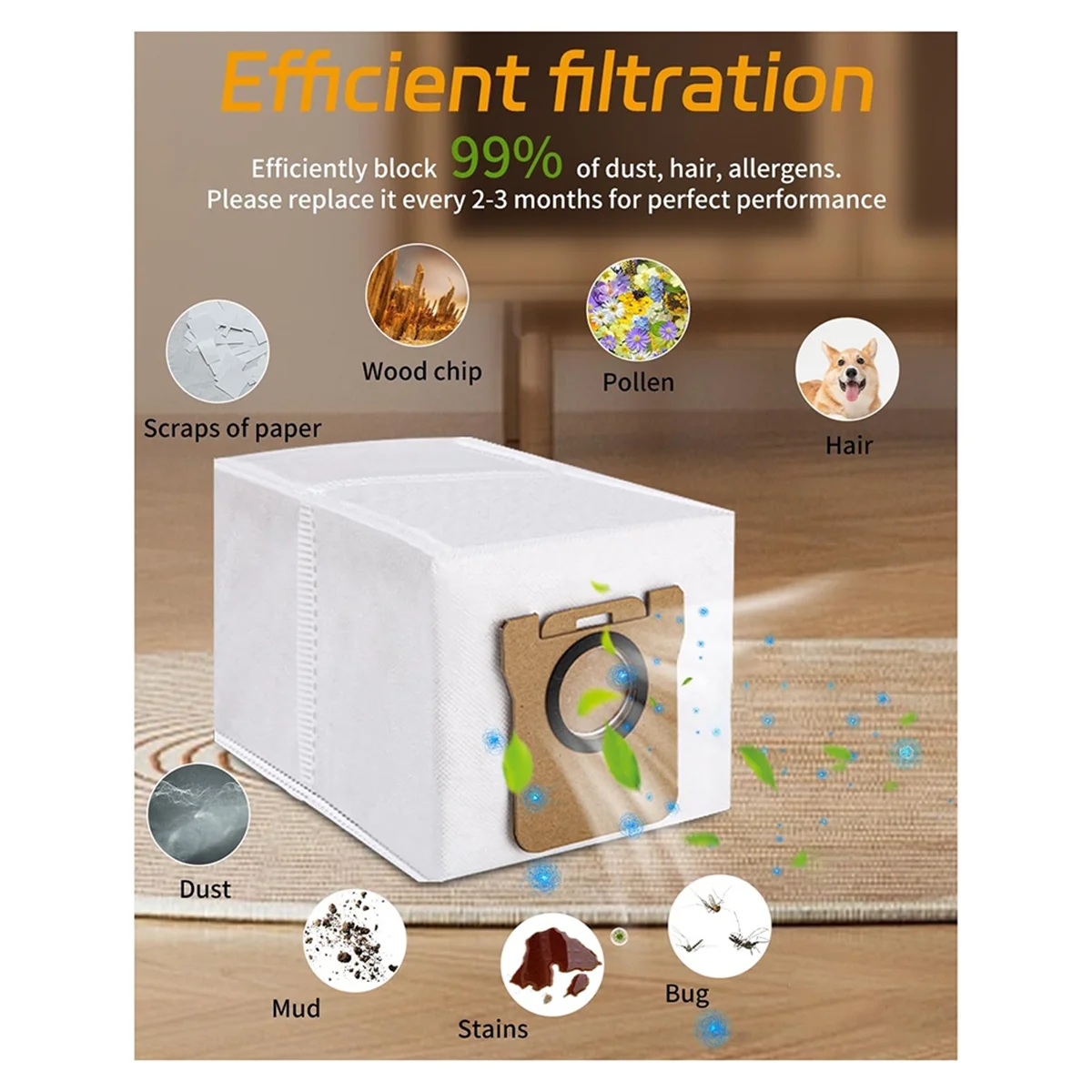 L10s Ultra/ S10 로봇 진공 청소기 기본 스테이션, 진공 청소기 가방용 FZFZ 12 진공 청소기 가방