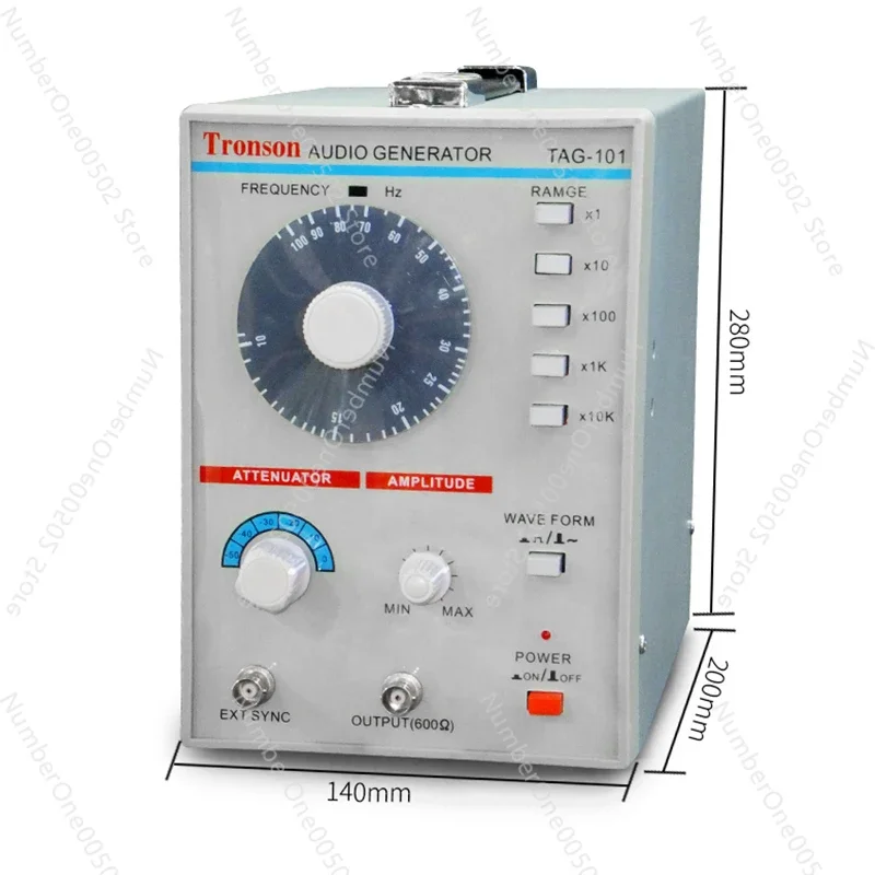 AC 100-240V TAG-101 niska częstotliwość Generator sygnału Audio źródło sygnału 10Hz-1MHz