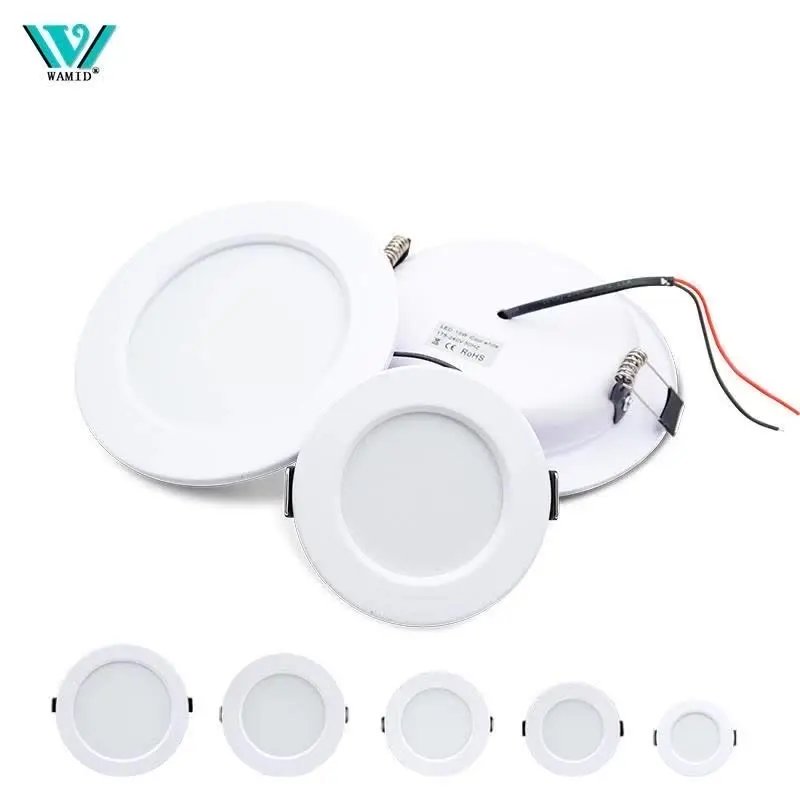 LED Downlight 5W 9W 12W 15W 18W White Body Round Led Ceiling Light DC 12V 24V AC 110V 220V Bedroom Kitchen Indoor LED Lighting