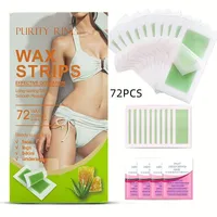76pcs Facial Lip Wax Strips For Face Chin Upper Lip Jaw Eyebrow Beard Hair Removal