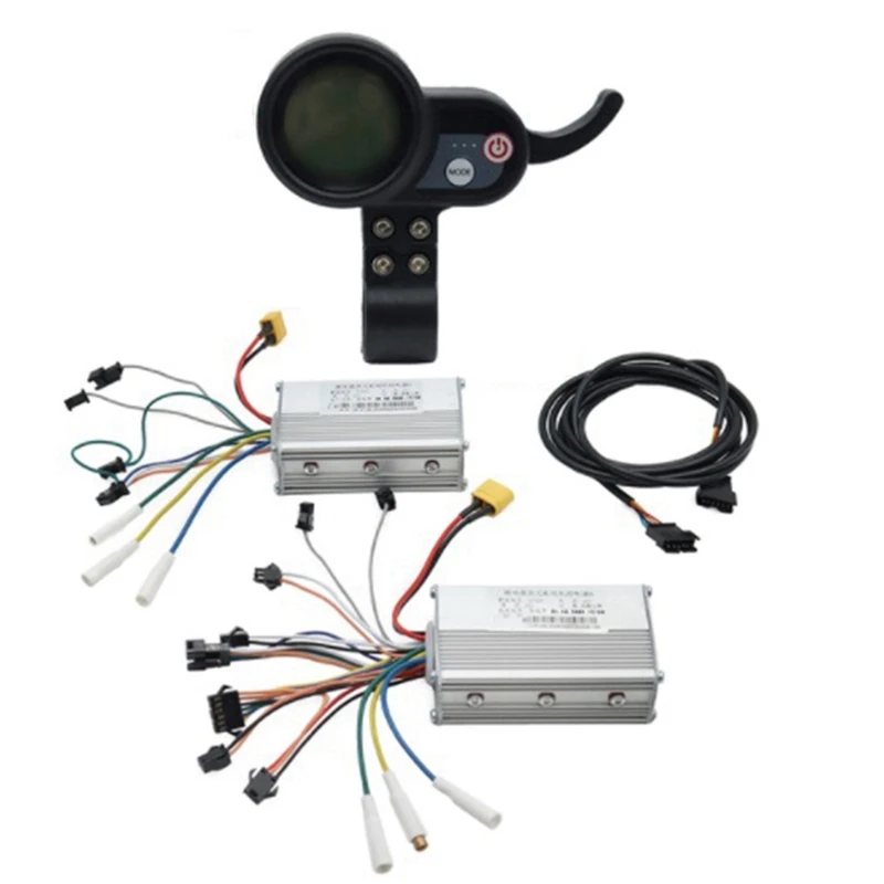 New Electric Scooter Dual Drive Controller JP 48V 52V 60V 25A 50A Brushless Controller AB Front Rear Drive Controller Kit,3 image 3