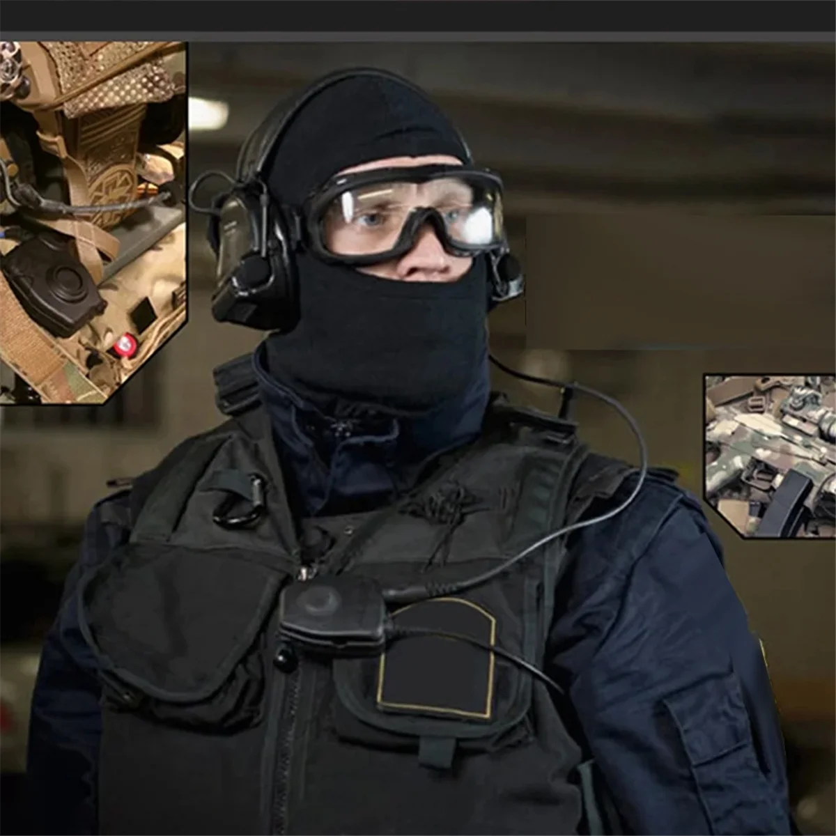 A57G-Waterproof PTT Cable for Z Headset ComtacII H50 MSA SORDIN H60 HD03 for Kenwood for Baofeng Two Way Radio