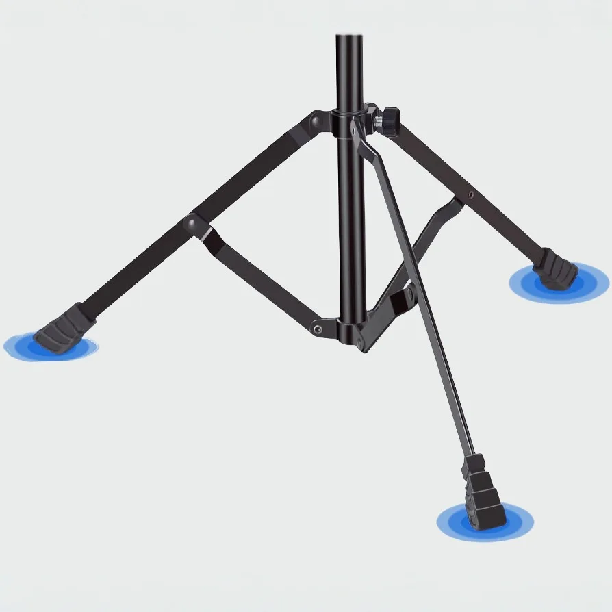 Trombone Stand Foldable Adjustable Height Triangular Bracket Easy to Close Compact Size Musical Instrument Accessory