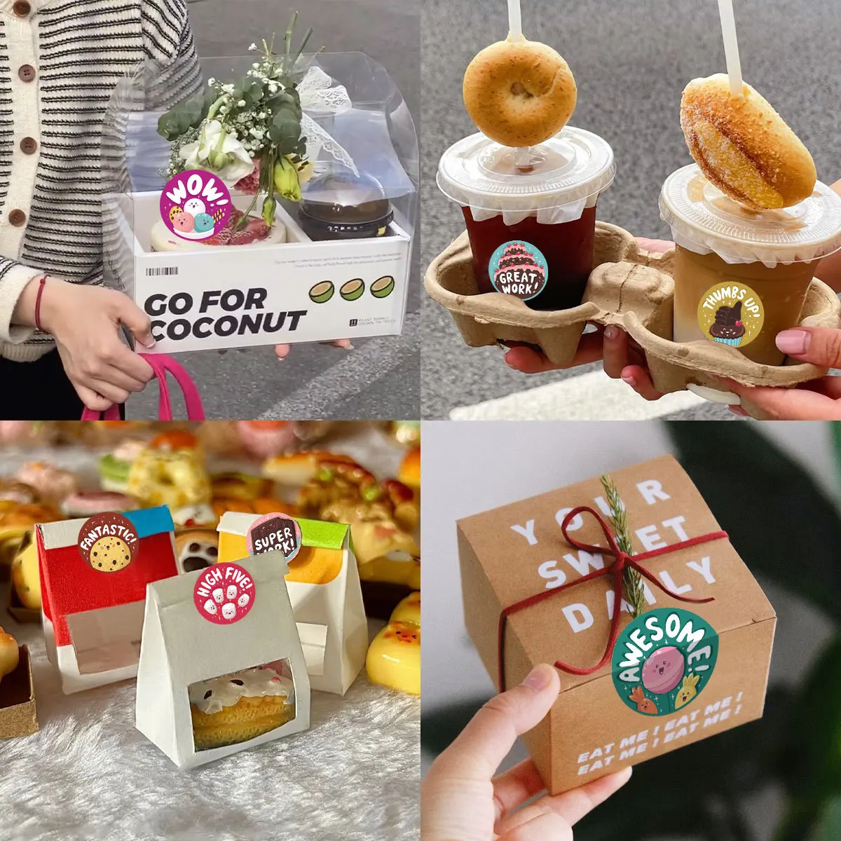 500pcs Kids Learning Stickers Motivational Smiley Seals Teacher Reward Labels, Expressive Toy Faces in Packets