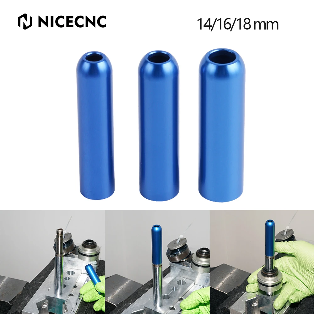 NICECNC 14/16/18mm Suspension Rear Shock Seal Head Bullet Tool For Honda RS125R CRF250RX for Yamaha YZ 250 250F 450F 125