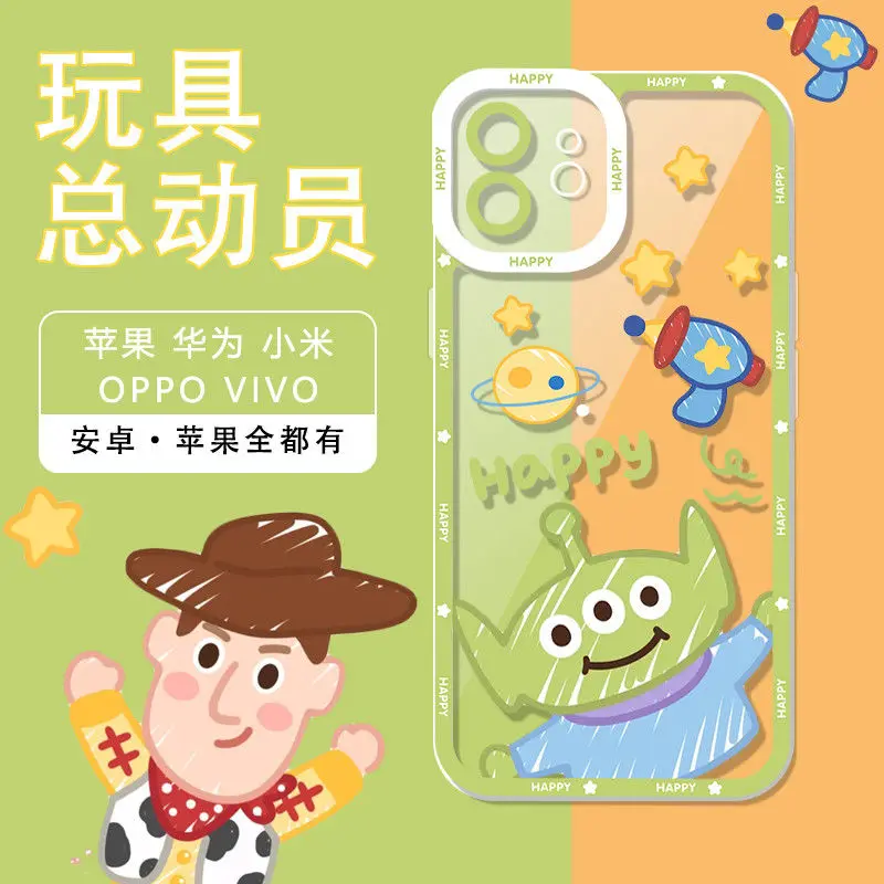 Disney Buzz Lightyear Mike Funda de Silicone phone case For iPhone 14 13 12 mini 11 pro xs max X XR 5 6 7 PLUS Couple Gift