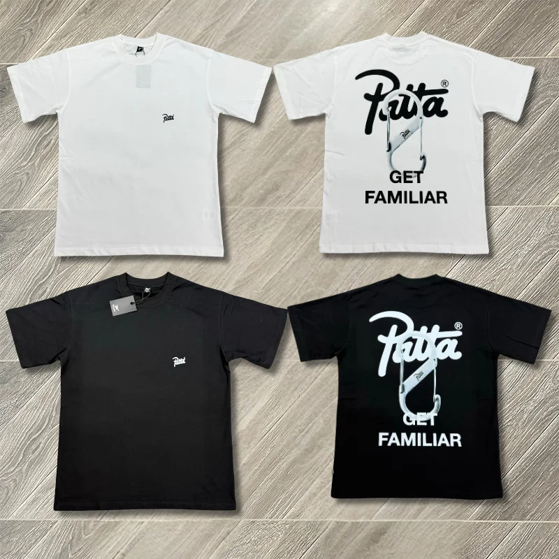 

Patta Cotton Letters Logo Short Sleeve T-Shirt High Street Men Women Casual Tee Top Clothing