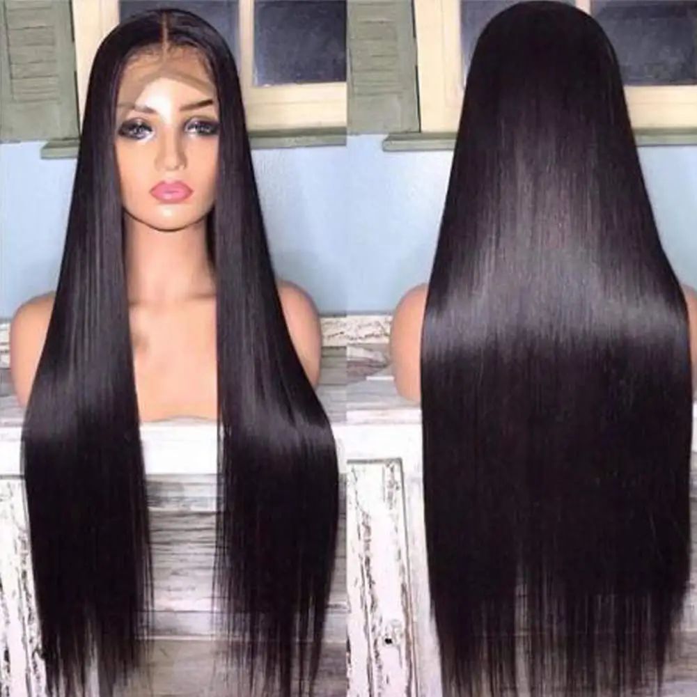 30 32Inch Straight Lace Front Wig 220% Density For Women Human Hair Wigs 13X4 13X6 Lace HD Transparent Lace Frontal Wigs