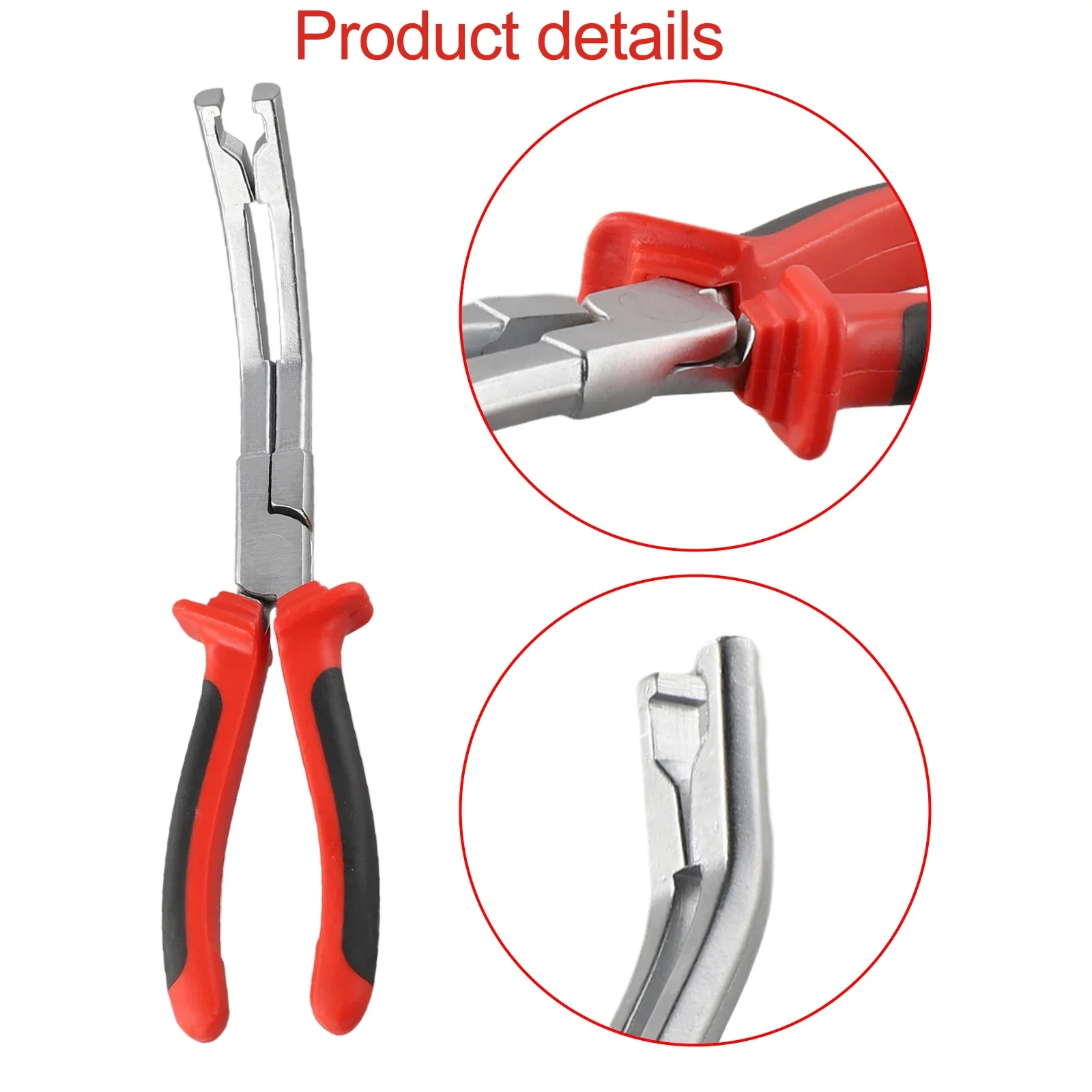 

9-дюймовые плоскогубцы для разъемов, инструмент для ремонта дизельных двигателей, конструкция с прямыми губками для снятия упругоненных датчиков и разъемов