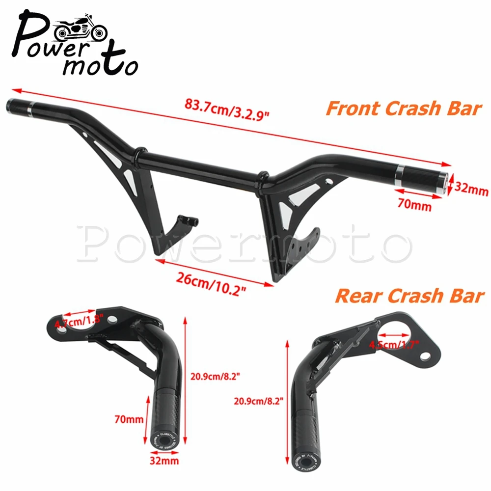 ل هارلي سوفتيل تحطم بار أوتاد الطريق السريع الجبهة الخلفية دراجة نارية السقوط حماية الوفير صالح شارع فات بوب منخفضة رايدر FXST 18-24