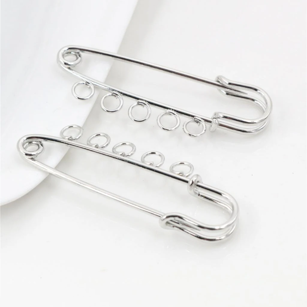 5 sztuk/partia 50*15mm broszki ustalenia rodowane broszka Pins akcesoria do biżuterii akcesoria cameo ustawianie charms-S4-26
