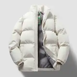 Down Jacket Cotton-padded Clothes Winter Thickened Cotton-padded Coat New Men And Women Couple Chopsticks Casual Youth Warm O...