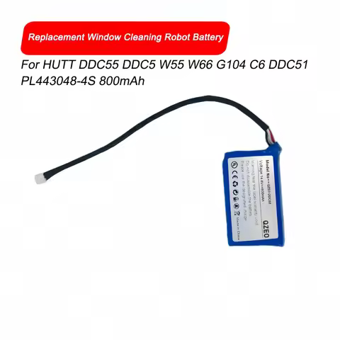 Replacement Window Cleaning Robot 14.8V Battery For HUTT DDC55 DDC5 W55 W66 G104 C6 DDC51 PL443048-4S 800mAh