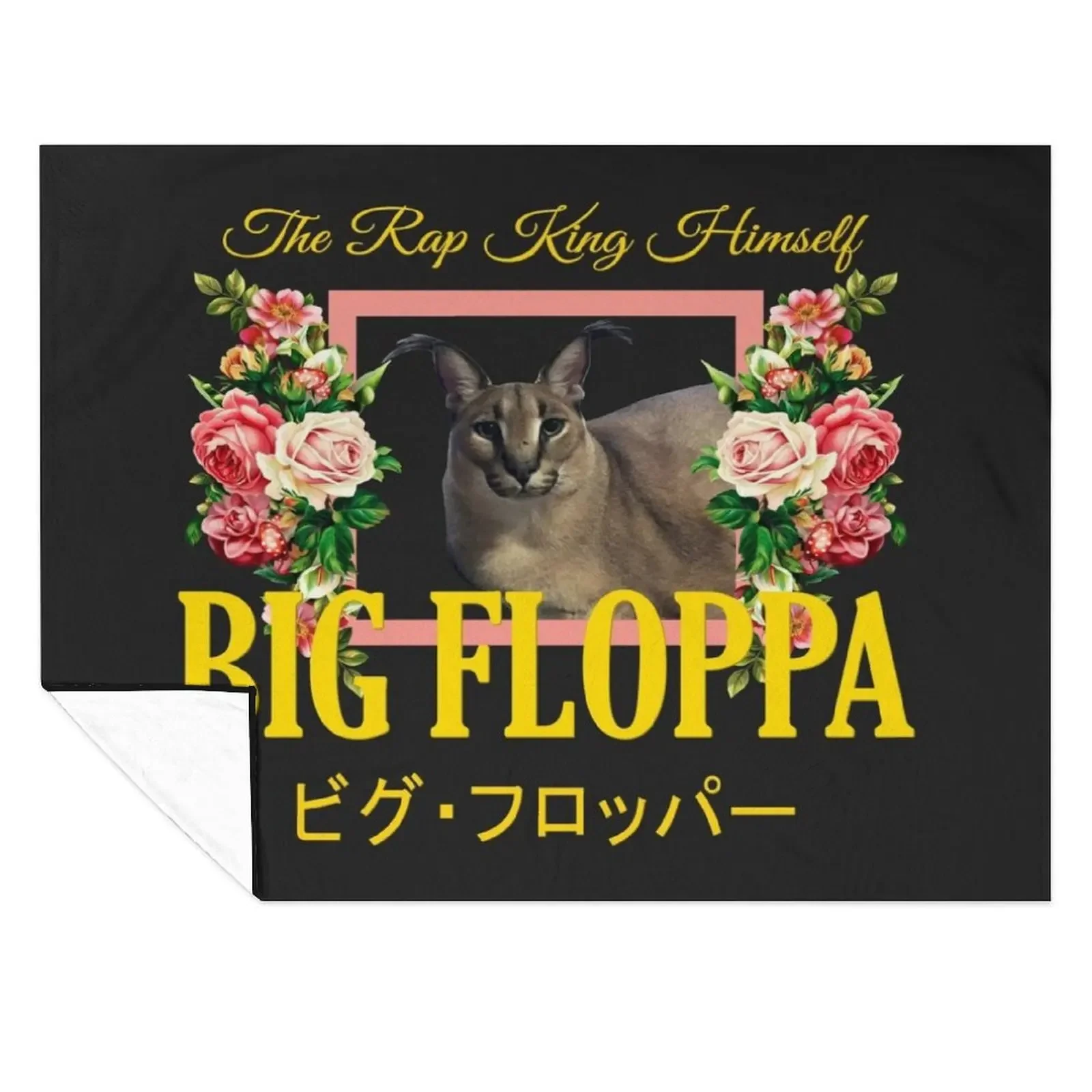 

Big Floppa Floral Aesthetic Throw Blanket Decorative Throw Hairy Luxury St Plaid Blankets