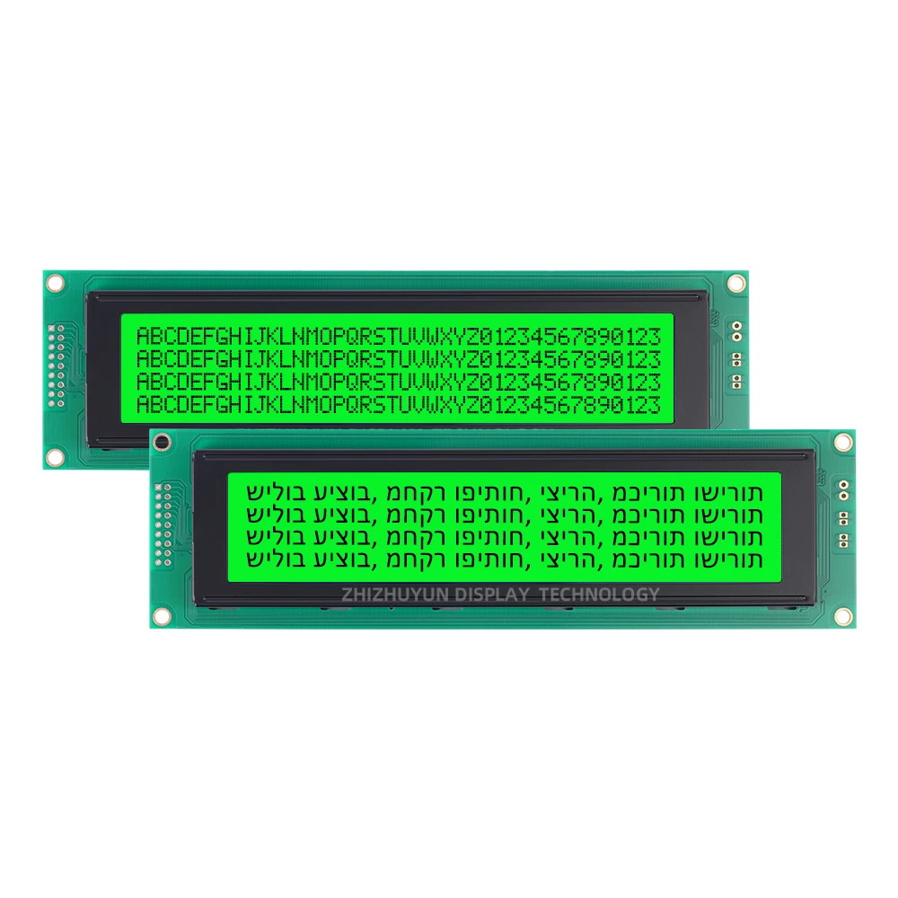 40X4 4004 4004A5 Hebrew Character LCD Module Gray Film Blue Letter LCM Parallel Port ST7066U With LED Backlight