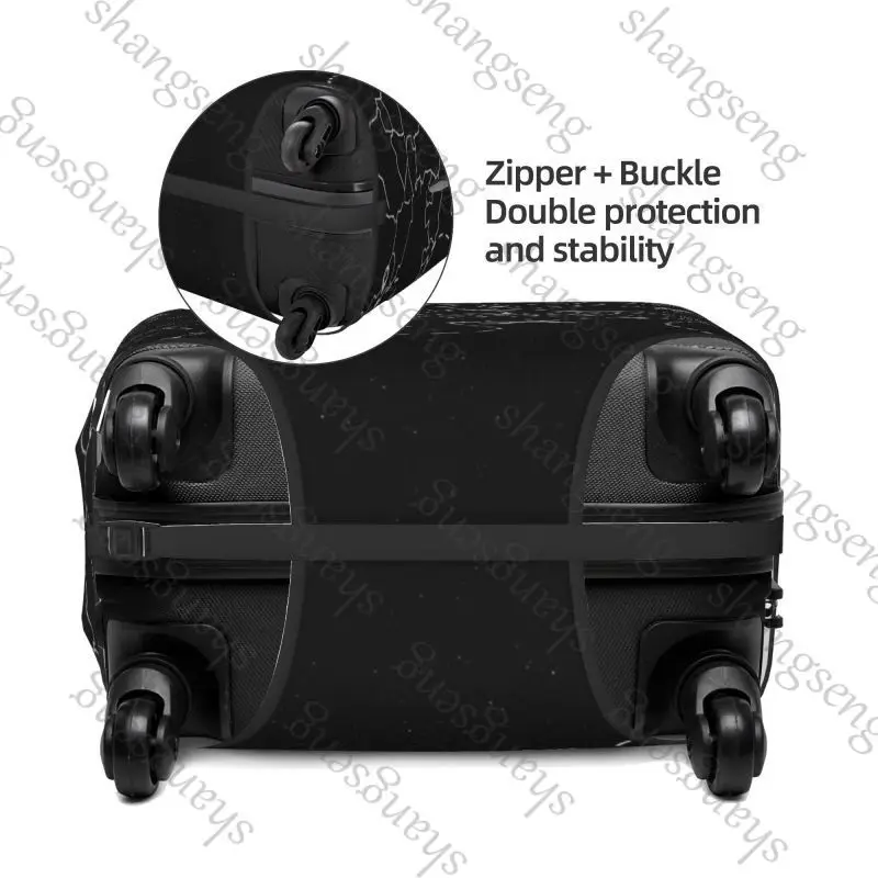 Airplane travel route flying Thicken Luggage Cover Elasticity Trolley dust cover Suitcase Protection Suitcase Case Accessories