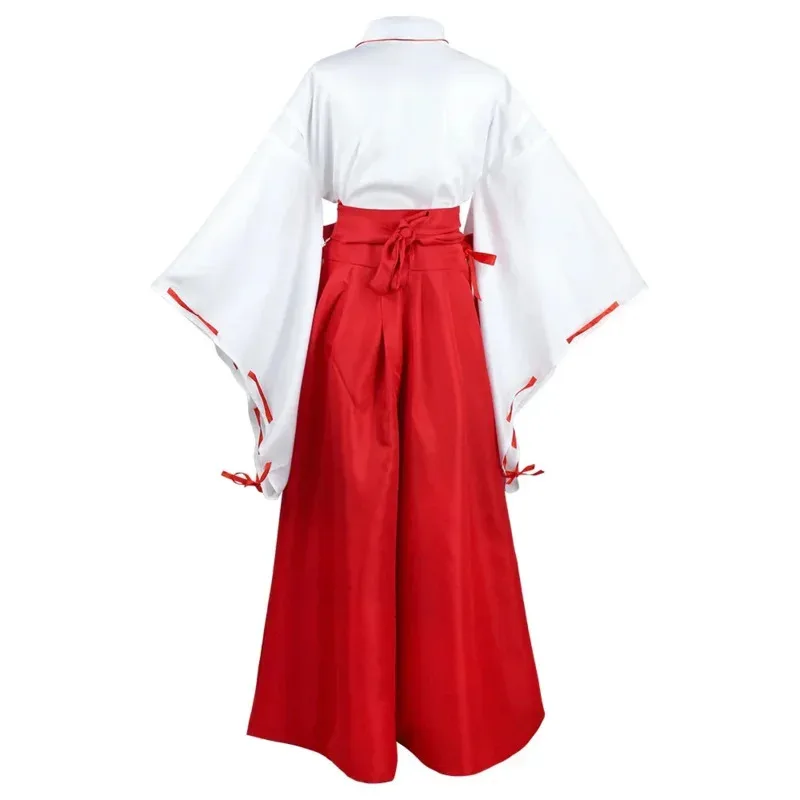 aa Bear House 002 فستان أنيمي InuYasha kik0cosplay للفتيات باللون الأحمر والأبيض كيمونو أزياء تنكرية لحفلات الهالوين وأعياد الميلاد unifWAT99 ★