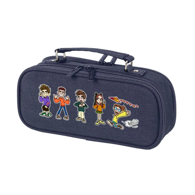 Merch A4 Lamba Cute Multi-layer Pencil Case vlad a4 Cartoon Large Capacity Anime Pencil Bag Girls Stationery Storage Bag