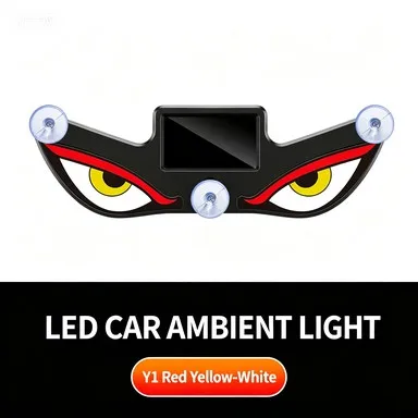 Cool Ambient Light Solar Breathing Neon Light Car Decoration Rear Windshield Ambient Light Car Accessories