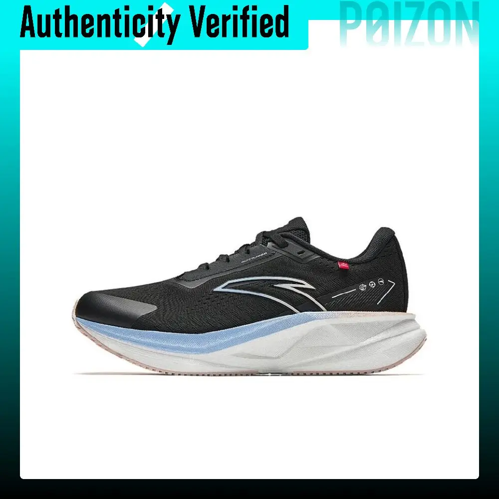 Anta Champion 3 Cushioning Abrasion Resistant Rebound Low top Running Shoes Women's Black 122515532-4