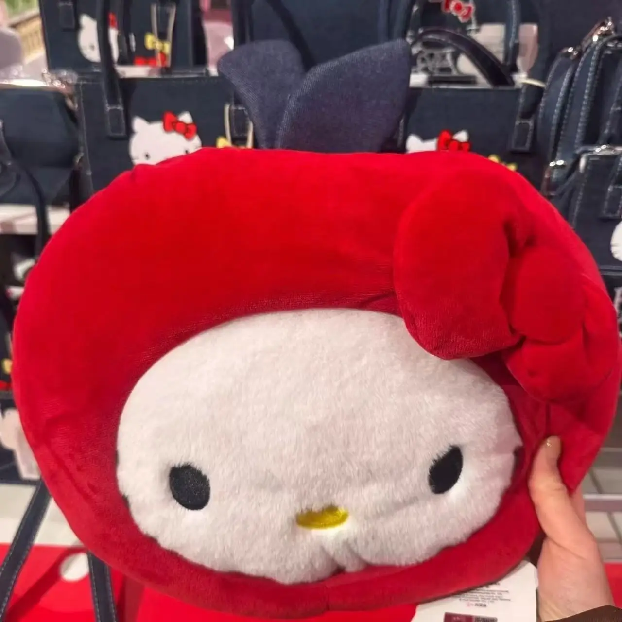 Aoger كارتون مرحبا كيتي أفخم لطيف أبل سماعة KT ألعاب من نسيج مخملي حقيبة قلادة المفاتيح دمية عيد الميلاد هدية عيد ميلاد #4