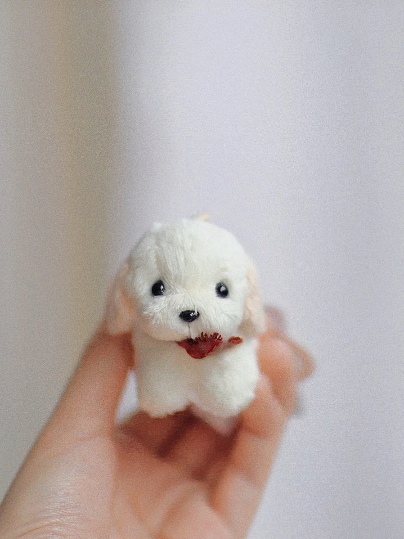 

Милая плюшевая игрушка-собака, брелок для сумки, подарок на день рождения, мягкая игрушка-собака из ткани для взрослых, наполненная ПП-хлопком