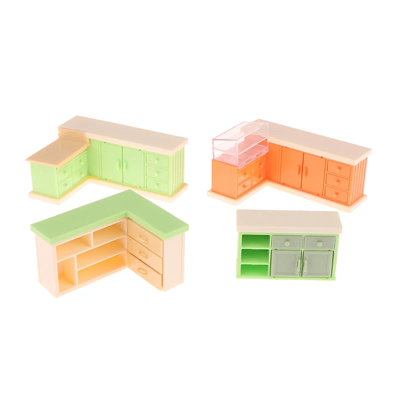1/12 Dollhouse Mini Storage Cabinet Counter Model Dollhouse Convenience Store Furniture Accessory Dolls House Decoration