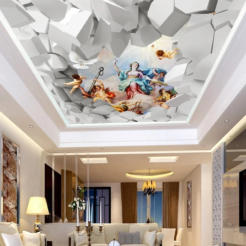 

MU8378 Marble Light Luxury Modern Simple Photo Murals Wallpaper Living Room Bedroom Arr Background Wall Cloth 3D Papel De Parede