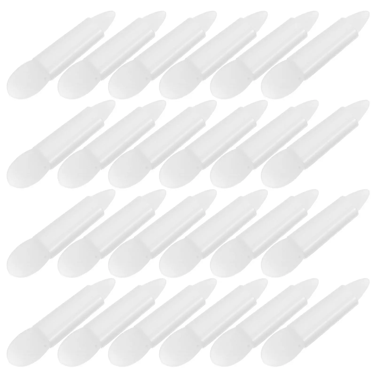 

50Pcs Makeup Brush Set Silicone Eyeshadow Lip Brush Reusable Dual-Ended Glitter Applicator Lip Mask Applicator Makeup Tool