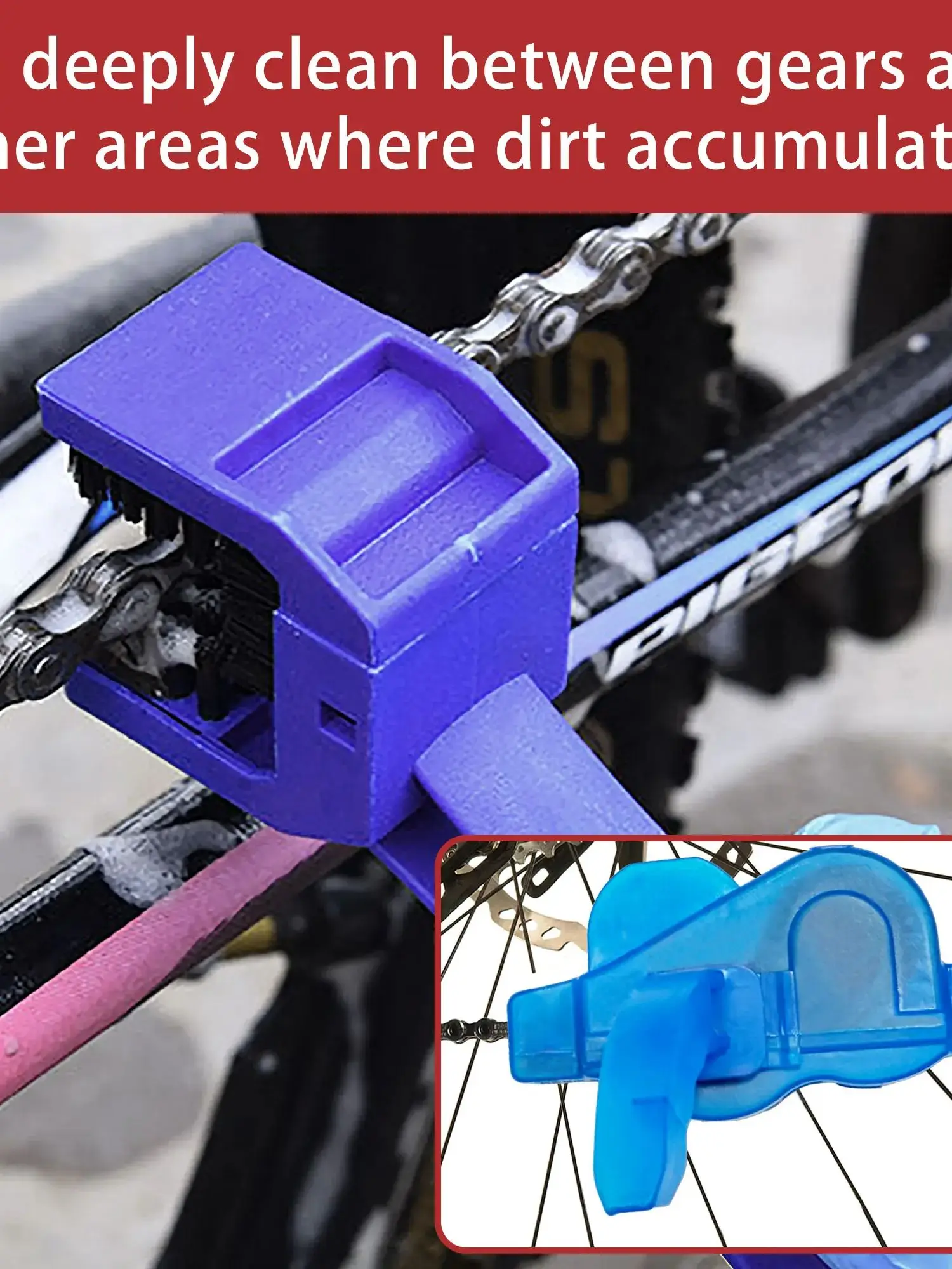 AliExpress Bike Chain Cleaner, Bike Cleaning Kit, Chain Cleaner for Cycling, Suitable for Mountain Bike, Road Bike, BMX for Drivetrain